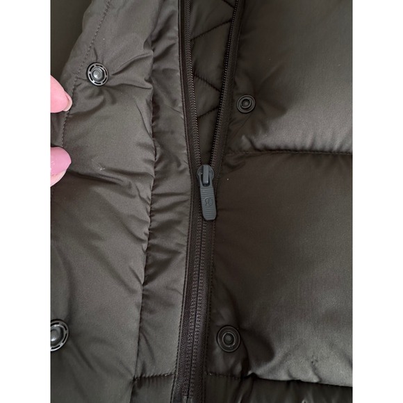 LULULEMON WUNDER PUFF GOOSE DOWN CROPPED HOODIE VEST, Women's Size 4 army  green - Picture 11 of 14